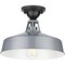 Progress Lighting Cedar Springs Collection Metallic Gray One-Light Semi-Flush Mount P550070-082 - alternate 1